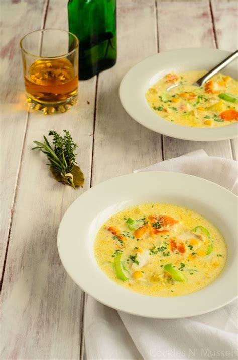 Smoked Cod And Whiskey Chowder - Cockles n' mussels