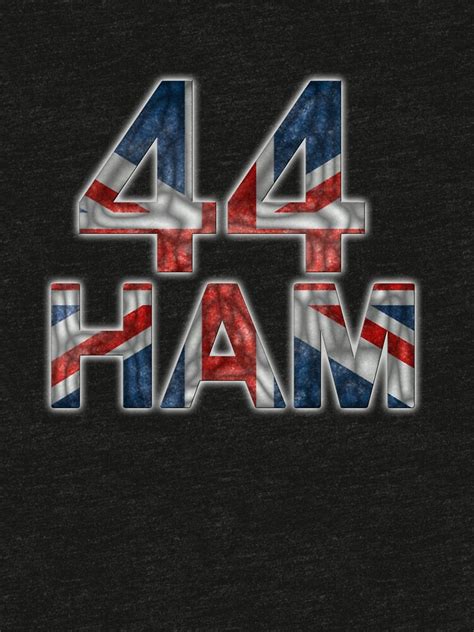 "Lewis Hamilton 44" T-shirt by Johnze | Redbubble