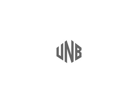 Premium Vector | Unb logo design