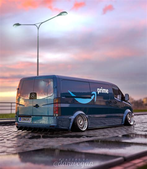 ArtStation - Stanced Amazon Prime Sprinter Van 3D Render