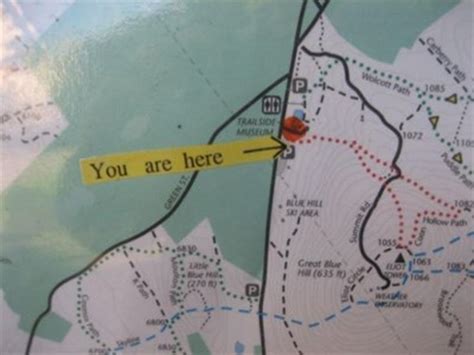 Blue Hills Reservation-Trailside Museum You Are Here Map - 'You Are ...