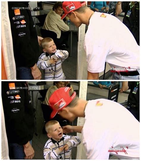 Here's Michael Schumacher Meeting A Baby Max Verstappen Michael Schumacher, Mick Schumacher ...