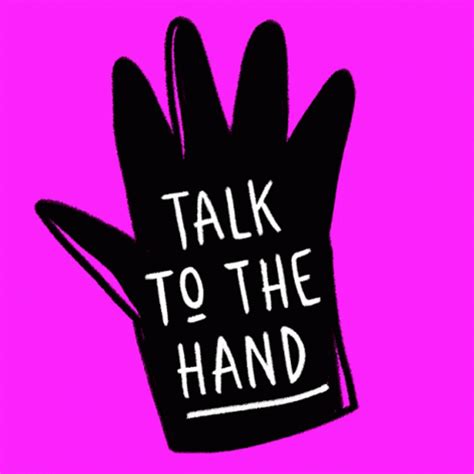 Talk To The Hand Drawing GIF | GIFDB.com