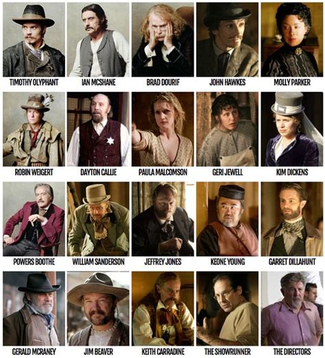 The Cast Of Deadwood | Deadwood tv show, Deadwood hbo, Best dramas