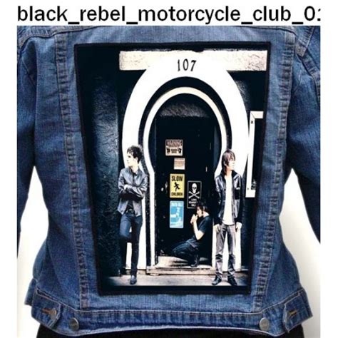 Black Rebel Motorcycle Club 01 - Photo Quality Printed Back Patch - King Of Patches