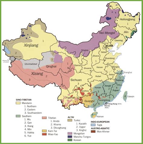 Phân tích Bản đồ Trung Quốc (China Map) khổ lớn phóng to