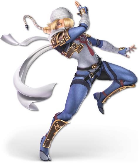 Sheik as she appears in Super Smash Bros. Ultimate. | Super smash bros characters, Smash bros ...