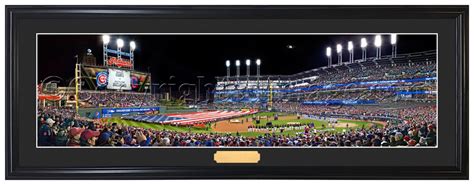 Cleveland Indians 2016 World Series Opening Ceremony - MLB Framed Panoramic