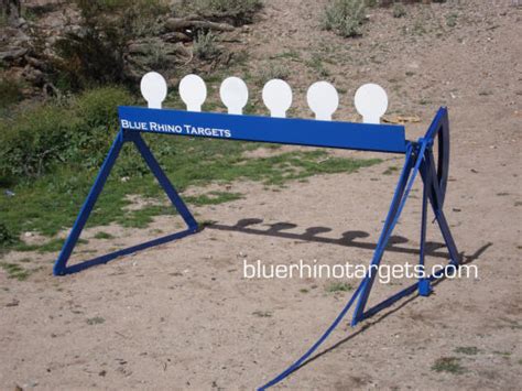 blue rhino steel shooting targets knockdown plate rack