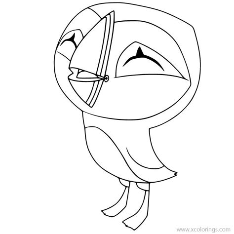 Puffin Rock Oona Coloring Pages Printable - XColorings.com