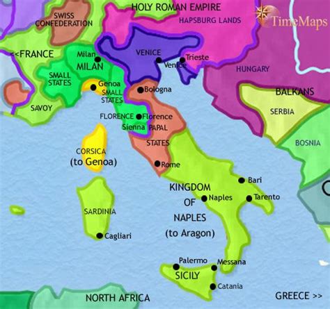 Map of Italy, 500 BCE: Greeks, Etruscans and Early Rome | TimeMaps