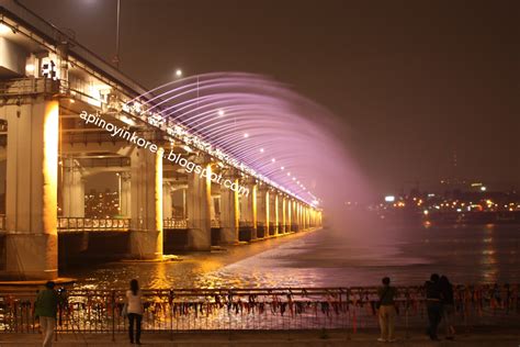 A Pinoy in Korea: The Banpo Fountain Bridge -- a photo win