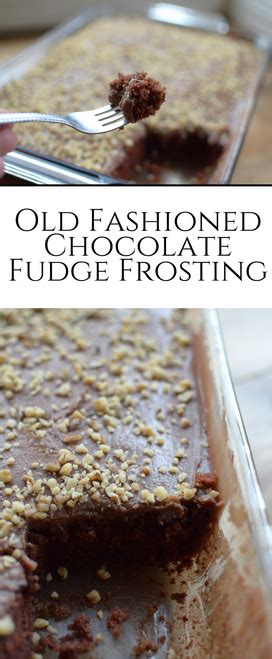 OLD FASHIONED CHOCOLATE FUDGE FROSTING