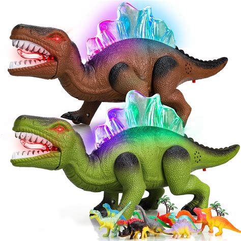 STEAM Life Walking Dinosaur Toys For Kids 3-5 5-7, Lights Up Robot Toys For Kids 3-5 Dinosaur ...