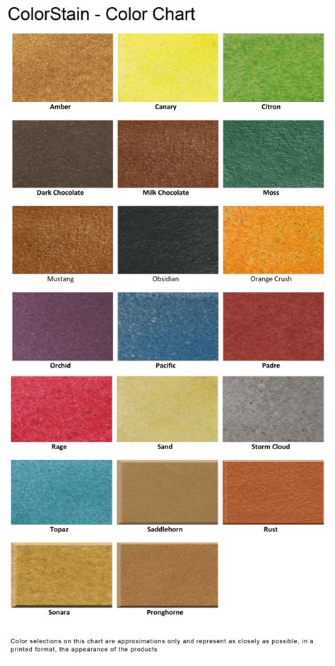 Valspar Semi Transparent Concrete Stain Color Chart - United Me