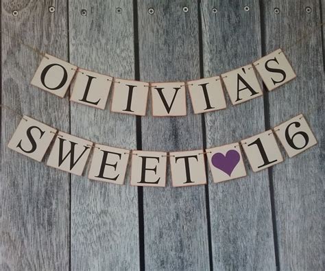 Sweet 16 Banner Sweet 16 Birthday Banner Sweet 16 - Etsy