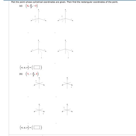 Solved Plot the point whose cylindrical coordinates are | Chegg.com