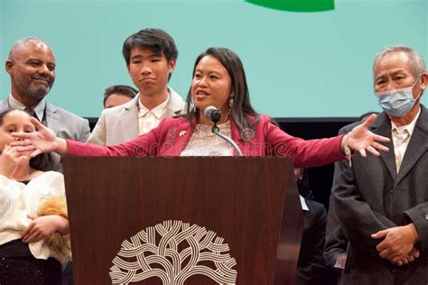 Oakland Mayor Sheng Thao Speaking Editorial Stock Photo - Image of ...