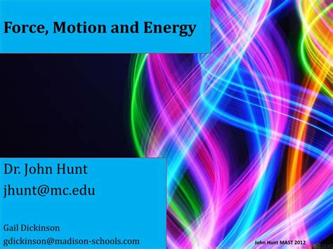 PPT - Force, Motion and Energy PowerPoint Presentation, free download - ID:2436311