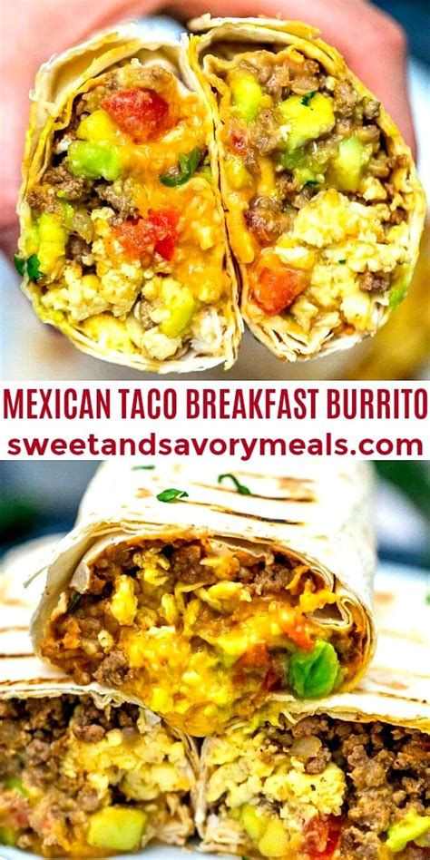 Mexican Taco Breakfast Burrito [Video] - S&SM