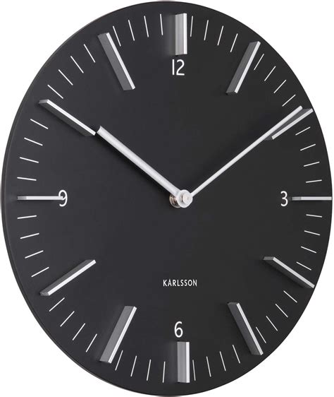 Horloge moderne en métal detailed (noir)