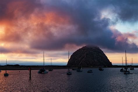 Morro Rock and Morro Bay at Sunset. Photograph by Rick Pisio - Fine Art America