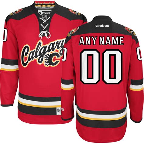 Reebok Calgary Flames Men's Premier Alternate Custom Jersey - Red - Shop.NHL.com