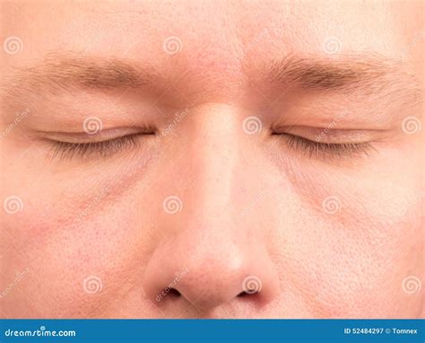 Closed Eyes Stock Photo - Image: 52484297