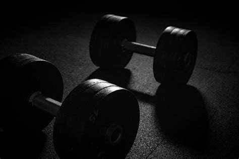 Free download | HD wallpaper: dark, dumbbell, fitness, muscle training ...