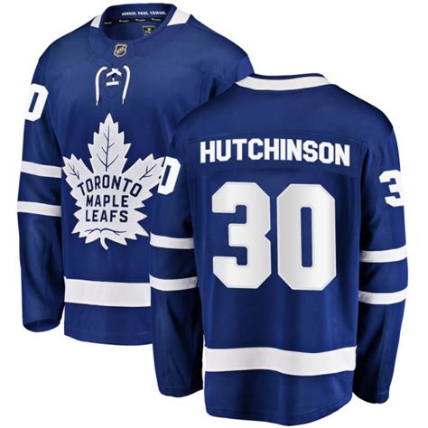 Men's Michael Hutchinson Toronto Maple Leafs Fanatics Branded Home ...