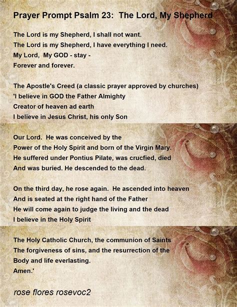 the shepherd's prayer psalm 23 - RamishaOuais
