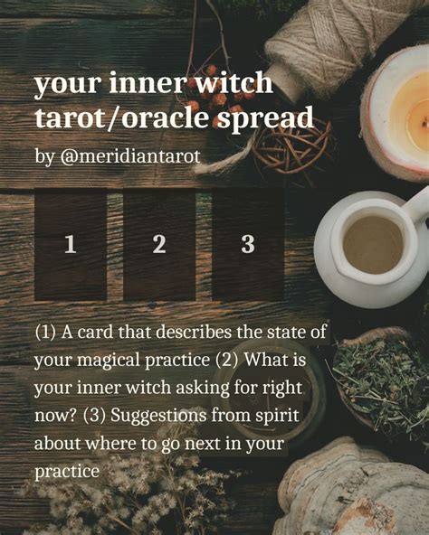 Your Inner Witch tarot spread | Tarot spreads, Witch tarot, Tarot ...