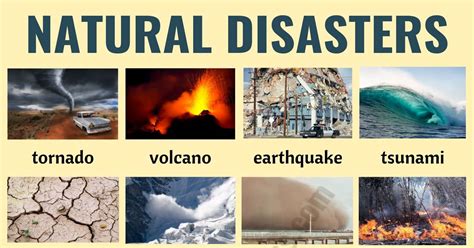 Natural Disasters: Different Types of Natural Disasters with ESL Pictures - ESL Forums