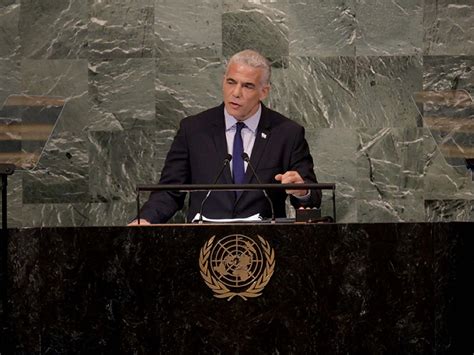 Israel Prime Minister Yair Lapid's Speech to the United Nations General ...