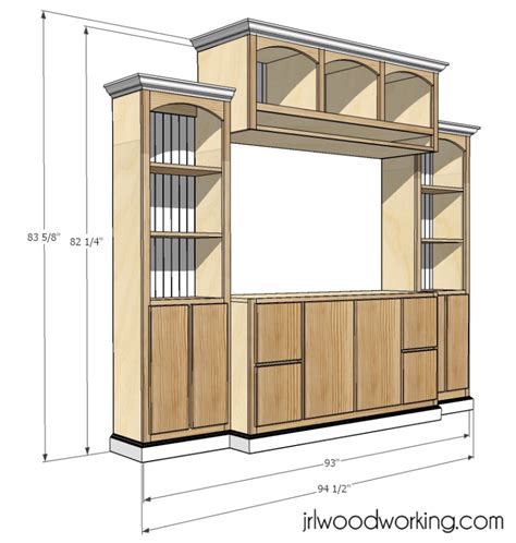 Entertainment Cabinet Plans PDF Woodworking