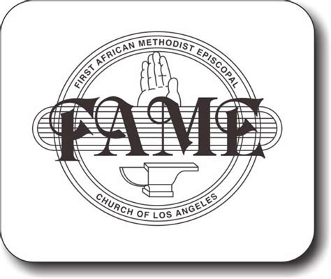 First Ame Church of Los Angeles Mousepad - $15.95 | NiceBadge™