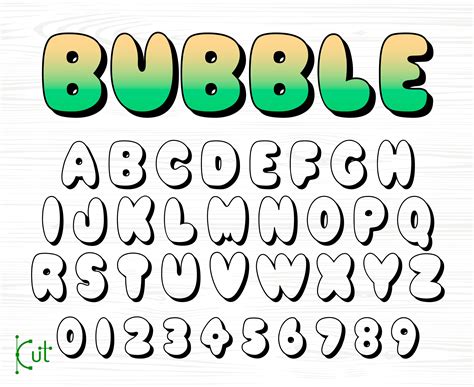 Fancy Bubble Letter Fonts