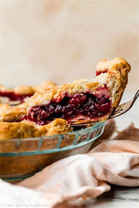 Homemade Cherry Pie with Thicker Filling - Sally's Baking Addiction