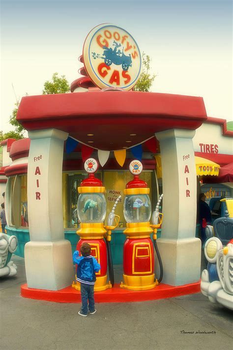 Goofy Gas Disneyland Toontown Photograph by Thomas Woolworth