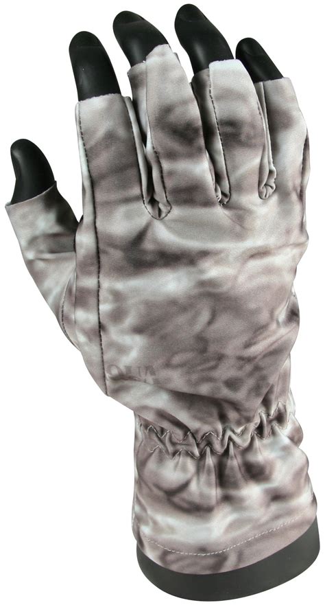 Fingerless Finger Fishing Camo Gloves UPF 50+ | Aqua Design