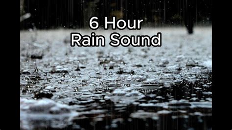 6 HOURS gentle RAIN Sound for sleep relax study insomnia - YouTube