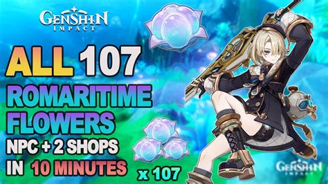 All 107 Romaritime Flower Locations Genshin Impact | Freminet Ascension Materials | Detailed ...