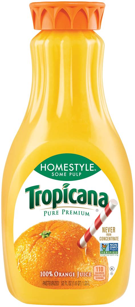 Tropicana Pure Premium Original No Pulp 100% Orange Juice 89 Jug ...