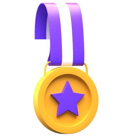 3d Medal Icon Illustration 8854753 PNG