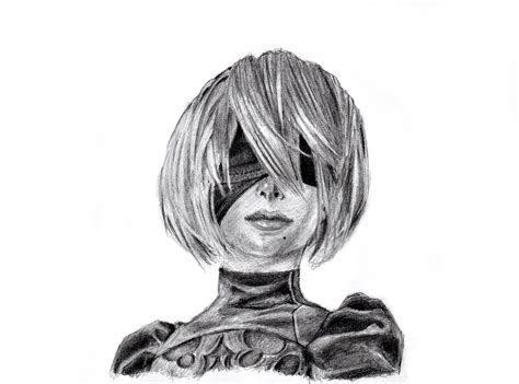 2B Pencil Drawing by XenosTheArtist on DeviantArt