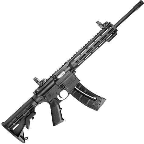 Smith & Wesson M&P15-22 Matte Black Semi Automatic Modern Sporting Rifle - 22 Long Rifle - 25+1 ...