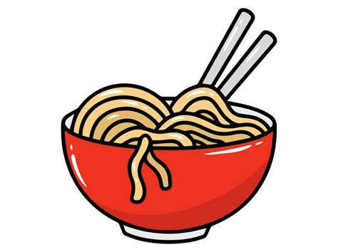 Noodles Fast Food Clipart Illustration 24276958 Vector Art at Vecteezy