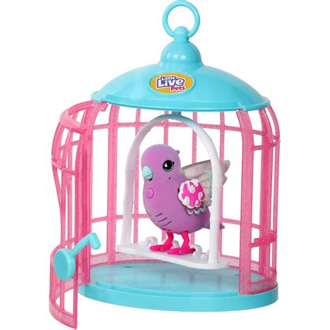 Little Live Pets Lil' Bird & Bird Cage: Polly Pearl | BIG W