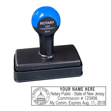 New Jersey Traditional Notary Stamp » Notary.net