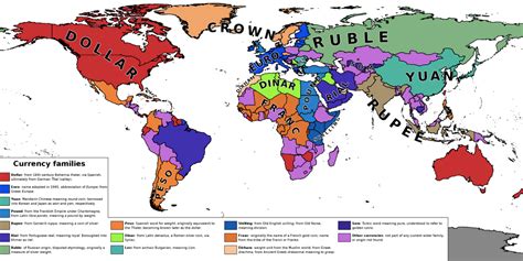 The world map of currencies | indy100 | indy100